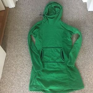 Melanzana fleece dress never worn Green small